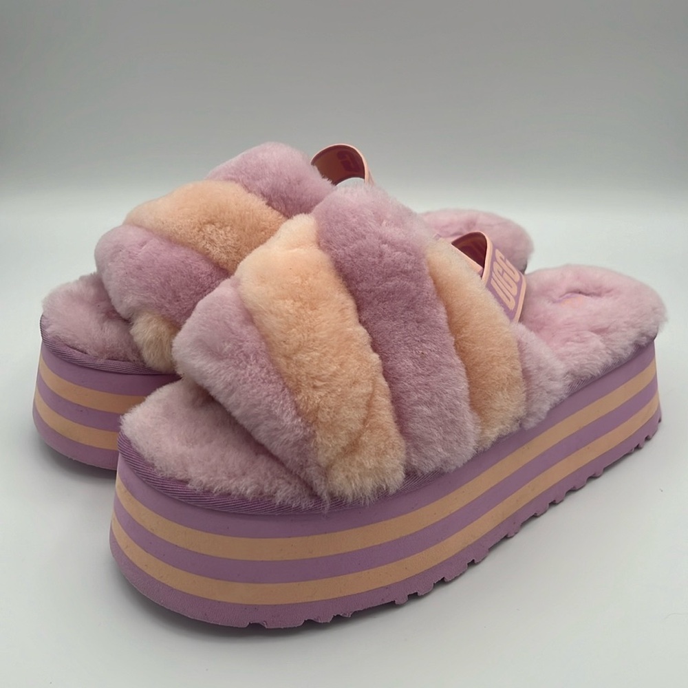 Ugg Disco Stripe Platform Slides - image 1